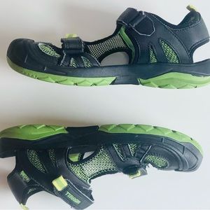 MERRELL Water Shoes Summer Sandals Velcro Black Big Kids Boy Girl SIZE US 5